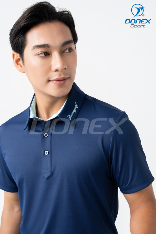 Áo thể thao nam MC-9146 navy phối xanh ngọc